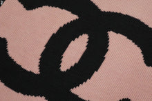 Load image into Gallery viewer, CHANEL シャネル スポーツライン ココマーク ナップサック シールなし コットン ピンク ブラック 美品 中古 58058