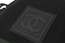 Load image into Gallery viewer, CHANEL シャネル ココマーク スポーツライン ショルダーバッグ 8番台 ブラック グリーン キャンバス 美品 中古 58059
