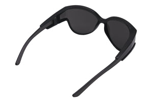 極美品 BALENCIAGA バレンシアガ サングラス フォックス型 63□15-115 BB0038S プラスチック ブラック シルバー金具 中古 58088