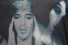 Load image into Gallery viewer, JOHN GALLIANO ジョンガリアーノ 半袖Ｔシャツ フェース プリント ブラック モダール サイズXS 美品 中古 58110