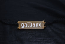Load image into Gallery viewer, JOHN GALLIANO ジョンガリアーノ 半袖Ｔシャツ フェース プリント ブラック モダール サイズXS 美品 中古 58110