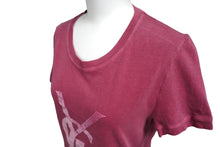 Load image into Gallery viewer, YVES SAINT LAURENT イヴサンローラン YSL 半袖Ｔシャツ ロゴＴシャツ ピンク系 コットン 美品 中古 58111