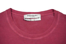 Load image into Gallery viewer, YVES SAINT LAURENT イヴサンローラン YSL 半袖Ｔシャツ ロゴＴシャツ ピンク系 コットン 美品 中古 58111
