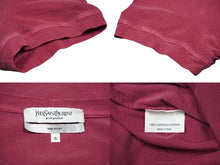 Load image into Gallery viewer, YVES SAINT LAURENT イヴサンローラン YSL 半袖Ｔシャツ ロゴＴシャツ ピンク系 コットン 美品 中古 58111