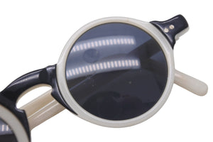 FENDI フェンディ サングラス ホワイト ブラック サイズ41□23 FS204 シルバー金具 美品 中古 58163 