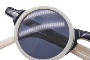 FENDI フェンディ サングラス ホワイト ブラック サイズ41□23 FS204 シルバー金具 美品 中古 58163 