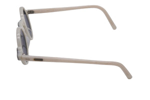 FENDI フェンディ サングラス ホワイト ブラック サイズ41□23 FS204 シルバー金具 美品 中古 58163 