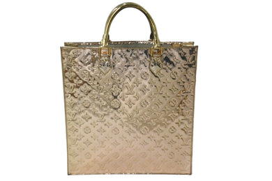 LOUIS VUITTON ルイヴィトンモノグラム ミロワール サック プラ M40268 ドレゴールド ハンドバック 美品 中古 58178