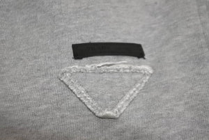 PRADA プラダ スウェットパンツ パンツ グレー トライアングルロゴ 132361 コットン XS レディース美品 中古 58201 