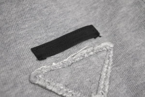 PRADA プラダ スウェットパンツ パンツ グレー トライアングルロゴ 132361 コットン XS レディース美品 中古 58201 