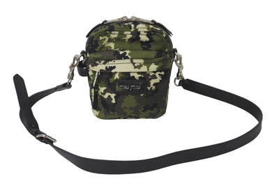 極美品 MIUMIU ミュウミュウ ショルダーバッグ カモフラージュ 5BH158 2D4H F0161 582035BH158 2D4H F0161 中古 58203