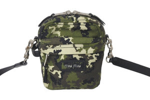 極美品 MIUMIU ミュウミュウ ショルダーバッグ カモフラージュ 5BH158 2D4H F0161 582035BH158 2D4H F0161 中古 58203