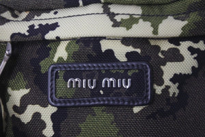 極美品 MIUMIU ミュウミュウ ショルダーバッグ カモフラージュ 5BH158 2D4H F0161 582035BH158 2D4H F0161 中古 58203