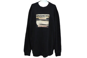 GIVENCHY ジバンシー ダメージ加工 ブラック スウェット S
