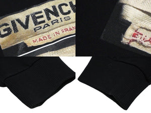 Givenchy ジバンシー スウェット トレーナー 裏起毛 フォトデザイン ブラック サイズL 17S7345653 美品 中古 58207 