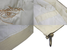 Load image into Gallery viewer, pellepelle ペレペレ レザージャケット サイズM 刺繍デザイン アイボリー ホワイト ヴィンテージ 美品 中古 4c057721