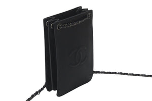 CHANEL シャネル ショルダーバッグ ココマーク チェーンショルダー レザー ブラック A92304 19番台 シルバー金具 美品 中古 58271