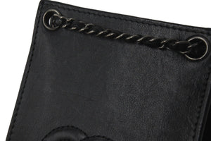 CHANEL シャネル ショルダーバッグ ココマーク チェーンショルダー レザー ブラック A92304 19番台 シルバー金具 美品 中古 58271