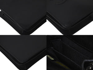 CHANEL シャネル ショルダーバッグ ココマーク チェーンショルダー レザー ブラック A92304 19番台 シルバー金具 美品 中古 58271