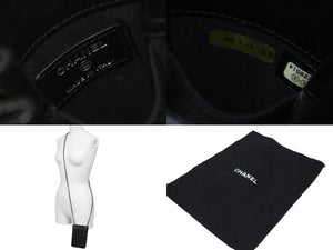 CHANEL シャネル ショルダーバッグ ココマーク チェーンショルダー レザー ブラック A92304 19番台 シルバー金具 美品 中古 58271