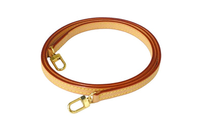 LOUIS VUITTON ルイヴィトン ショルダーストラップ ベージュレザー ゴールド金具 美品 中古 58282