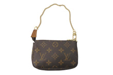 Load image into Gallery viewer, LOUIS VUITTON ルイヴィトン ポーチ M58009 ミニポシェット アクセソワール モノグラム ブラウン ゴールド金具 美品 中古 58291