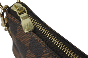 極美品 LOUIS VUITTON ルイヴィトン アクセサリーポーチ ミニポシェットアクセソワール Ｔ＆Ｂ ダミエ エベヌ N58011 中古 58293