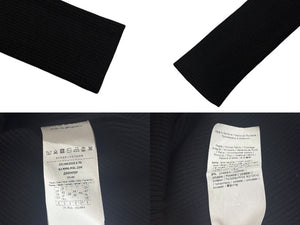 極美品 MaxMara マックスマーラ ハイネック ニット 長袖トップス 2313662333 6 70 ウール ポリエステル ブラック サイズS 中古 4b005830