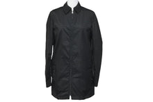 Load image into Gallery viewer, PRADA プラダ 長袖シャツ NYLON SIGLATO ナイロンシグラート 88255 NERO サイズ40 シルバー金具 美品 中古 58300