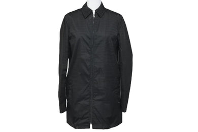 PRADA プラダ 長袖シャツ NYLON SIGLATO ナイロンシグラート 88255 NERO サイズ40 シルバー金具 美品 中古 58300