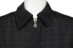 PRADA プラダ 長袖シャツ NYLON SIGLATO ナイロンシグラート 88255 NERO サイズ40 シルバー金具 美品 中古 58300