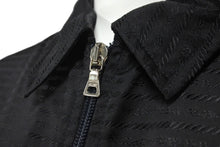 Load image into Gallery viewer, PRADA プラダ 長袖シャツ NYLON SIGLATO ナイロンシグラート 88255 NERO サイズ40 シルバー金具 美品 中古 58300
