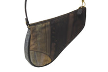 Load image into Gallery viewer, Christian Dior クリスチャンディオール サドル ポーチ ワンショルダー BO F 0601 ブラウン系 ナイロン エナメル 美品 中古 58319