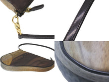 Load image into Gallery viewer, Christian Dior クリスチャンディオール サドル ポーチ ワンショルダー BO F 0601 ブラウン系 ナイロン エナメル 美品 中古 58319