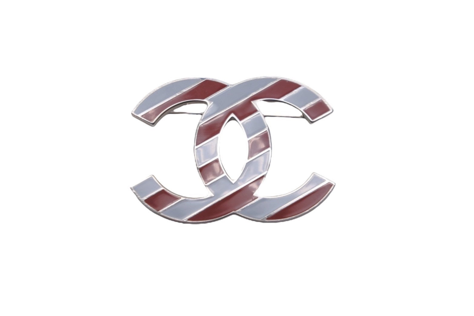 CHANEL シャネル ブローチ ココマーク ボーダー 16S刻印 2016 ハイ 