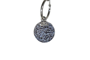 CHANEL シャネル フープピアス スタッドピアス ココマーク 00A刻印 2000年 秋 ブラック シルバー金具 3g 美品 中古 58322