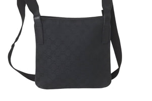 GUCCI グッチ ショルダーバッグ GG柄 GGキャンバス コットンキャンバス レザー 122793 シルバー金具 美品 中古 58351