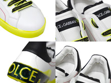 Load image into Gallery viewer, 極美品 DOLCE&amp;GABBANA ドルチェアンドガッバーナ ローカットスニーカー ホワイト グリーン サイズ9 中古 58364
