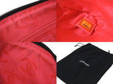 Load image into Gallery viewer, CHANEL シャネル ポーチ ハンドバッグ カンボンライン ココマーク 9番台 ココマーク ブラック ホワイト 美品 中古 58396