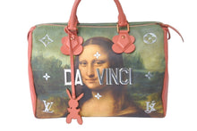 Load image into Gallery viewer, LOUIS VUITTON ルイヴィトン モナリザ スピーディ30 ボストンバッグ マスターズコレクション M43372 ピンク 美品 中古 58402
