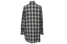 Load image into Gallery viewer, CHROME HEARTS クロムハーツ 長袖シャツ チェックシャツ クロスボール クロスパッチ サイズS シルバー925 美品 中古 58424