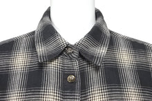 Load image into Gallery viewer, CHROME HEARTS クロムハーツ 長袖シャツ チェックシャツ クロスボール クロスパッチ サイズS シルバー925 美品 中古 58424