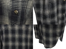 Load image into Gallery viewer, CHROME HEARTS クロムハーツ 長袖シャツ チェックシャツ クロスボール クロスパッチ サイズS シルバー925 美品 中古 58424