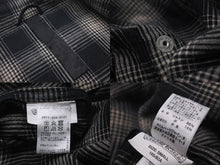 Load image into Gallery viewer, CHROME HEARTS クロムハーツ 長袖シャツ チェックシャツ クロスボール クロスパッチ サイズS シルバー925 美品 中古 58424