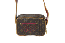 Load image into Gallery viewer, LOUIS VUITTON ルイヴィトン ショルダーバッグ ミニトロカデロ M95175 モノグラムペルフォ ブラウン ワインレッド 美品 中古 58452