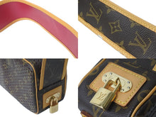 Load image into Gallery viewer, LOUIS VUITTON ルイヴィトン ショルダーバッグ ミニトロカデロ M95175 モノグラムペルフォ ブラウン ワインレッド 美品 中古 58452
