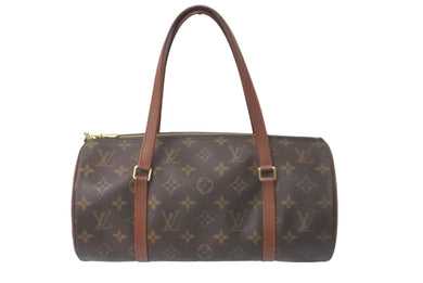 LOUIS VUITTON ルイヴィトン モノグラム パピヨン30 ハンドバッグ 旧型 筒型 ロゴ 鞄 カバン M51365 美品 中古 58456