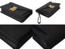 Load image into Gallery viewer, LOUIS VUITTON ルイヴィトン エピ ポシェット セリエ ドラゴンヌ セカンドバッグ ノワール M52612 ゴールド金具 美品 中古 58460