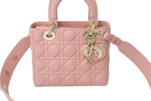 Load image into Gallery viewer, Christian Dior クリスチャンディオール ショルダーバッグ レディオール スモール ピンク 定価860000円 ゴールド金具 美品 中古 58480