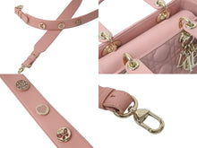 Load image into Gallery viewer, Christian Dior クリスチャンディオール ショルダーバッグ レディオール スモール ピンク 定価860000円 ゴールド金具 美品 中古 58480